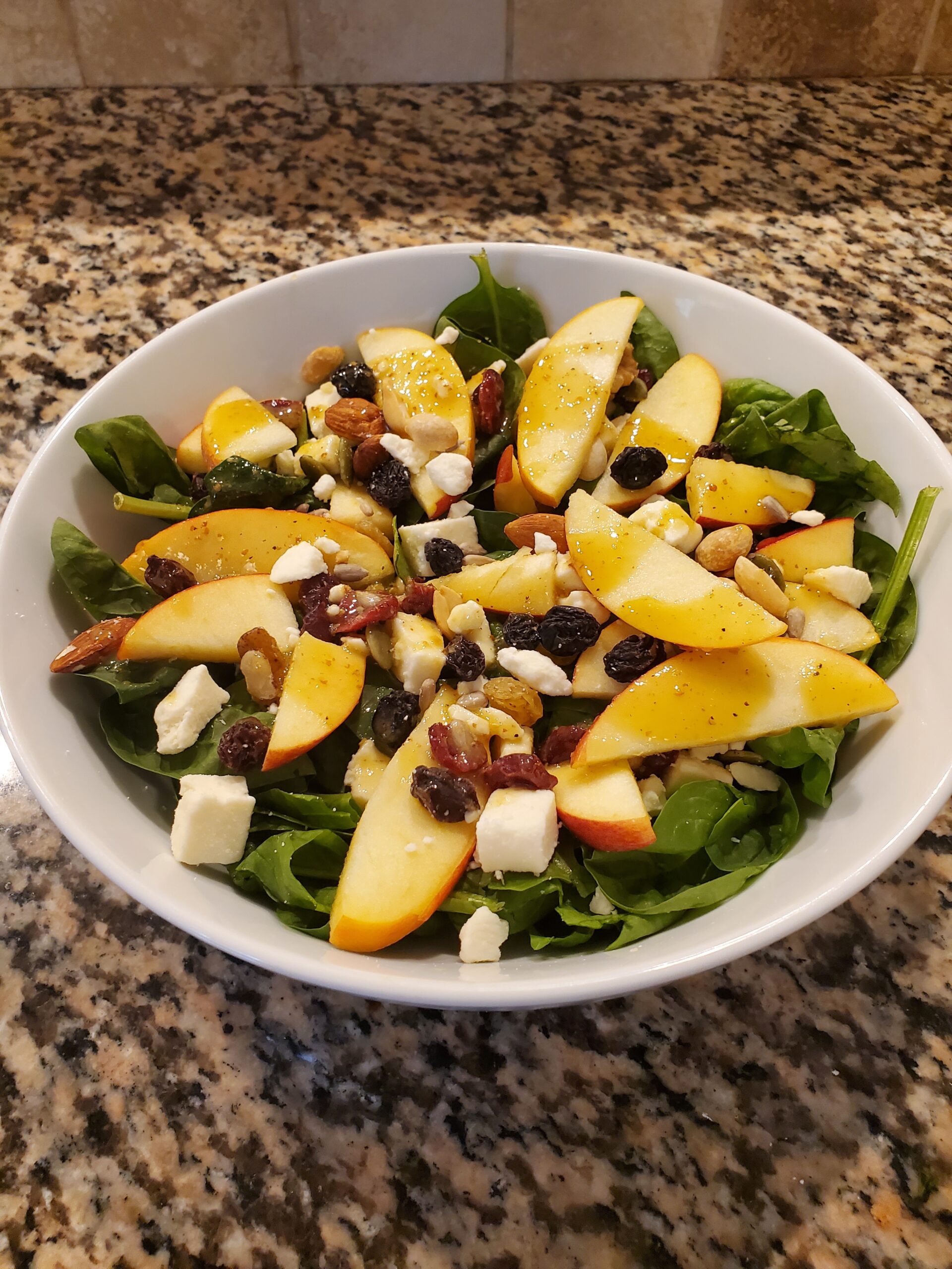 The Best Fall Spinach Salad